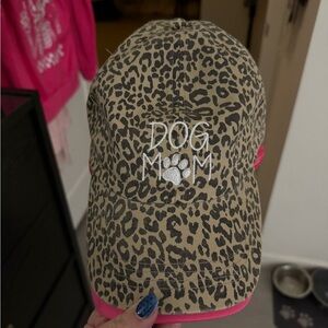 Leopard Print Dog Mom Cap